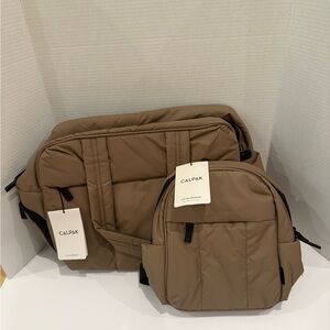 CALPAK Luka Duffel and Mini Backpack in Chocolate